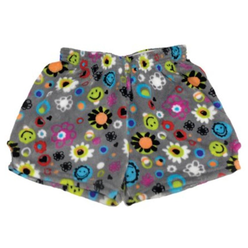 NWT Iscream Gray Happy Daze Plush Shorts